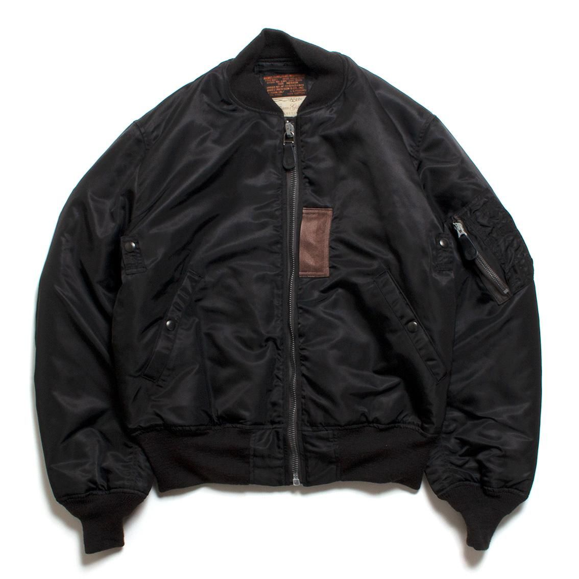 【BUZZ RICKSON'S】WILLIAM GIBSON COLLECTION BLACK MA-1 ALBERT TURNER & CO.,  INC. MODEL | ミリタリーフライトジャケット - HARTLEY