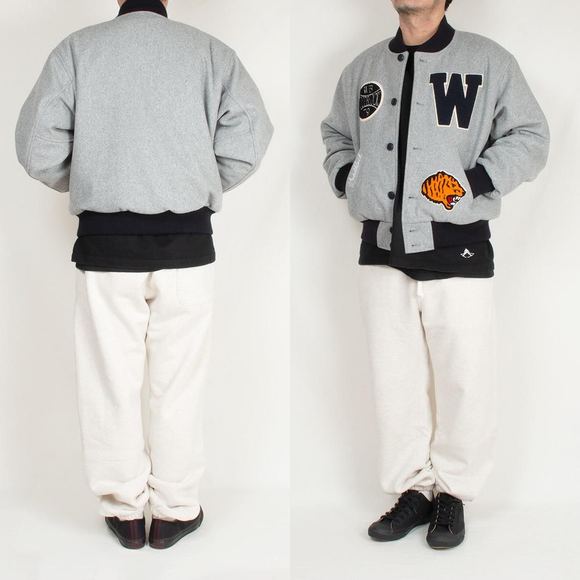 WOODBLOCK ウッドブロック | CHENILLE PATCHED MELTON VARSITY