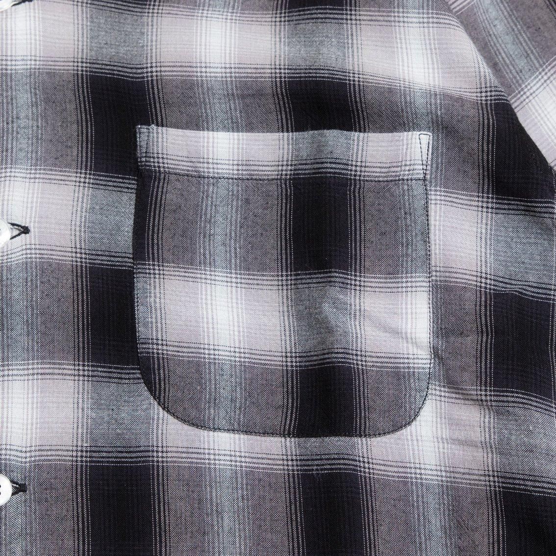 SUGAR CANE / シュガーケーン]RAYON OMBRE CHECK OPEN SHIRT