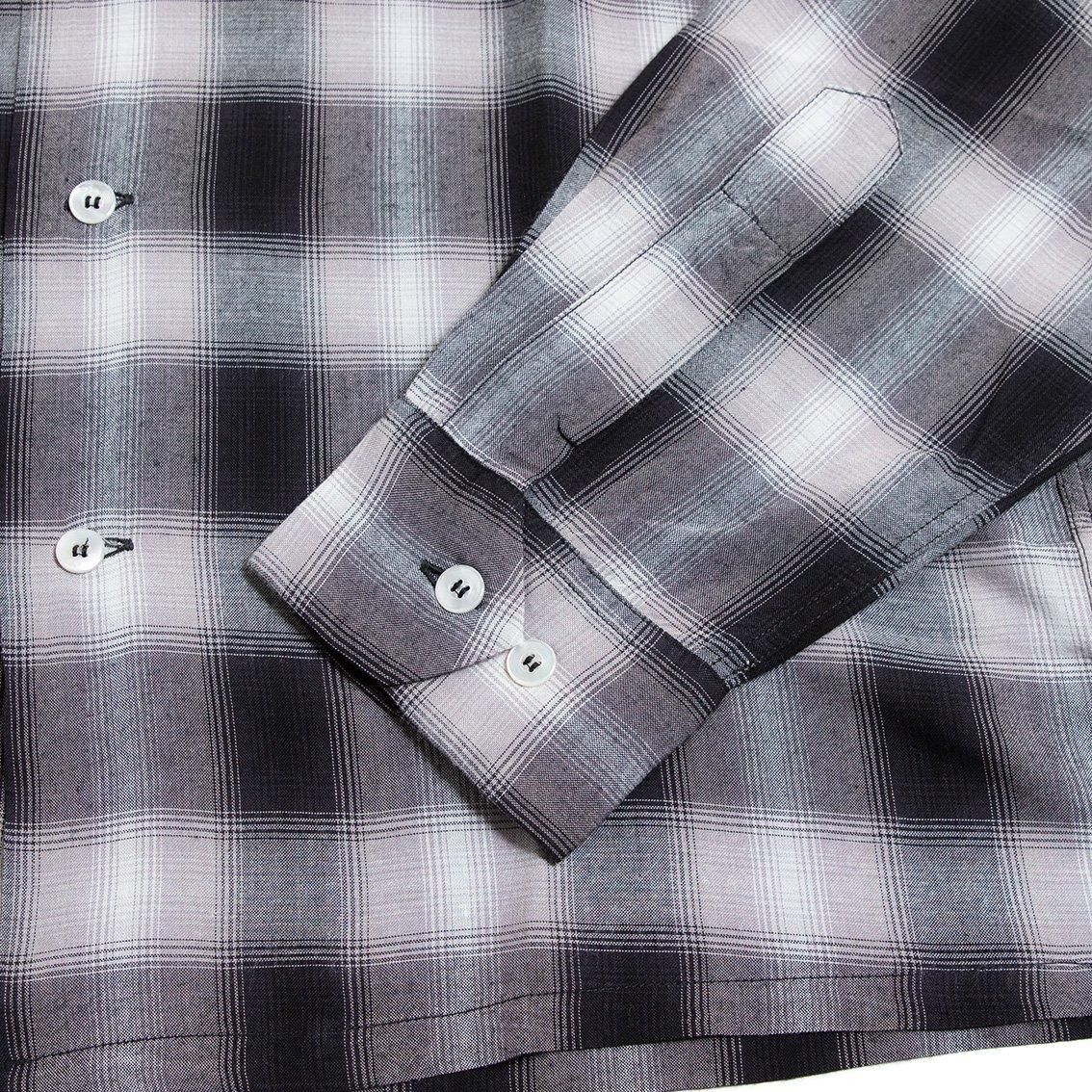 SUGAR CANE / シュガーケーン]RAYON OMBRE CHECK OPEN SHIRT