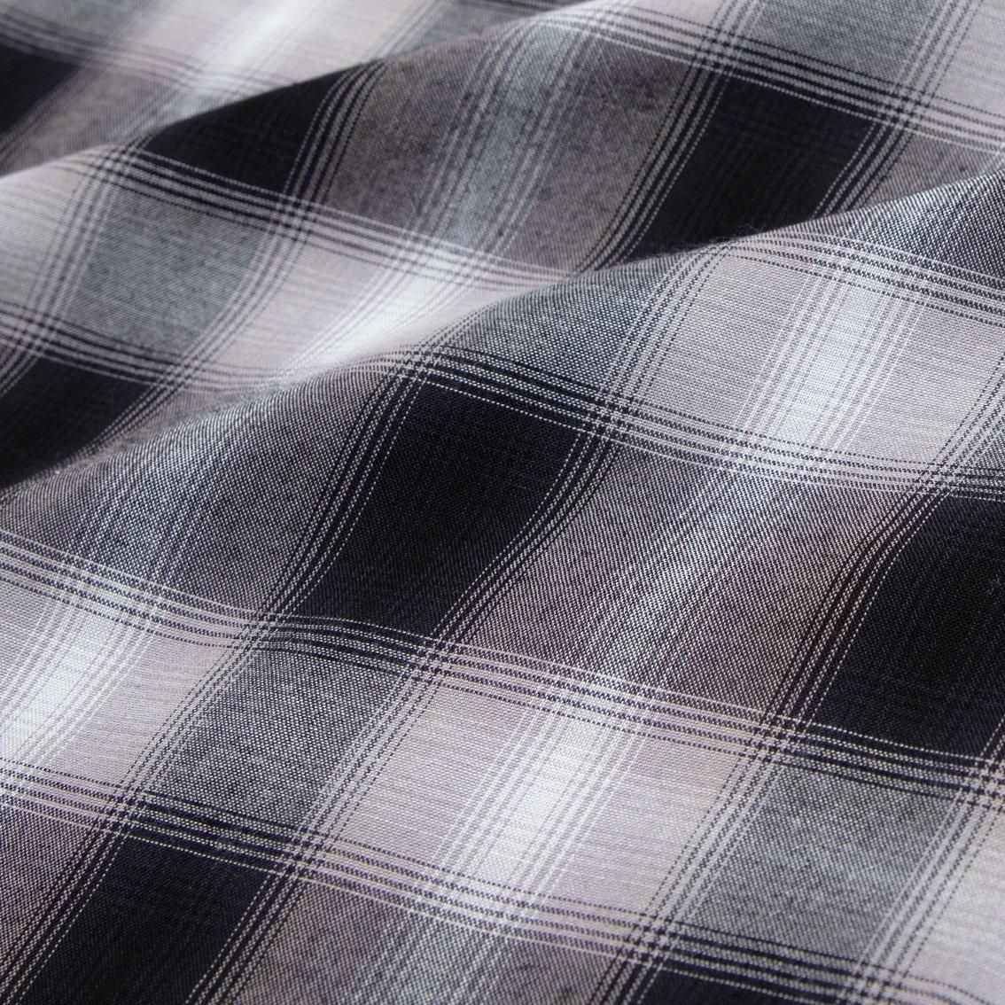 SUGAR CANE / シュガーケーン]RAYON OMBRE CHECK OPEN SHIRT