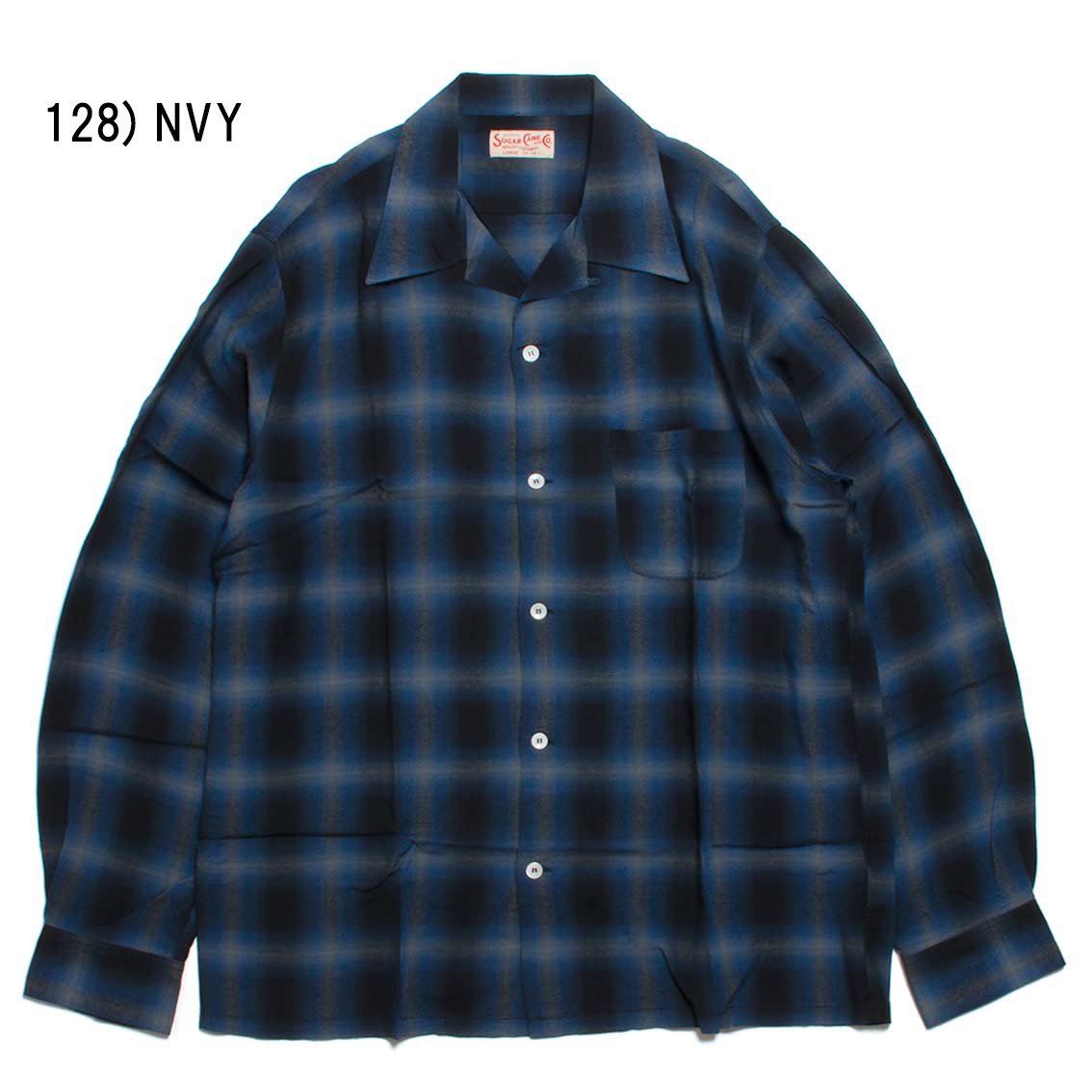 SUGAR CANE シュガーケーン RAYON OMBRE CHECK OPEN SHIRT | レーヨン オンブレチェック オープンシャツ  SC29120 - HARTLEY