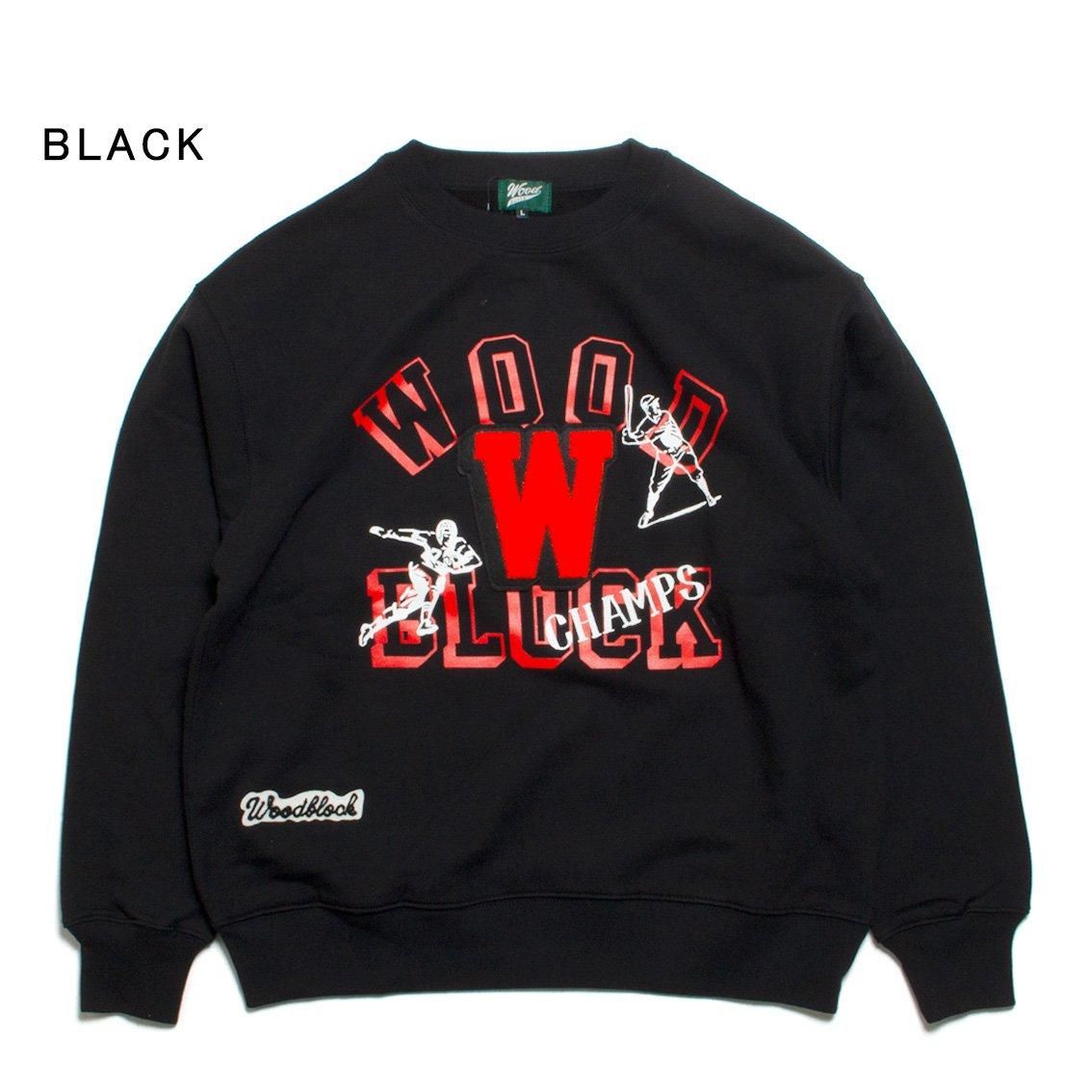 WOODBLOCK / ウッドブロック] W PATCHED CREW NECK クルーネック