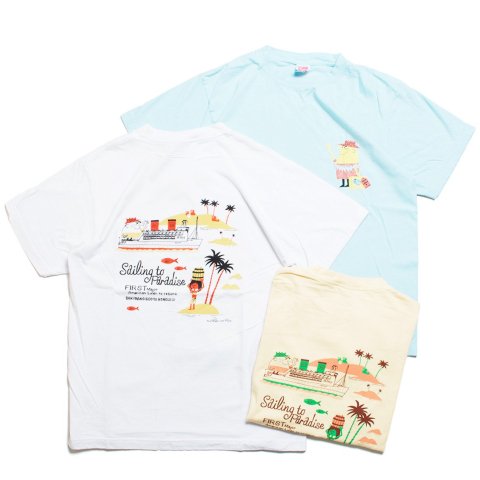 [SUN SURF / 󥵡] <br>S/S T-SHIRT SAILING TO PARADISE BY ʿ with MOOKIE T SS79386 ꥫ