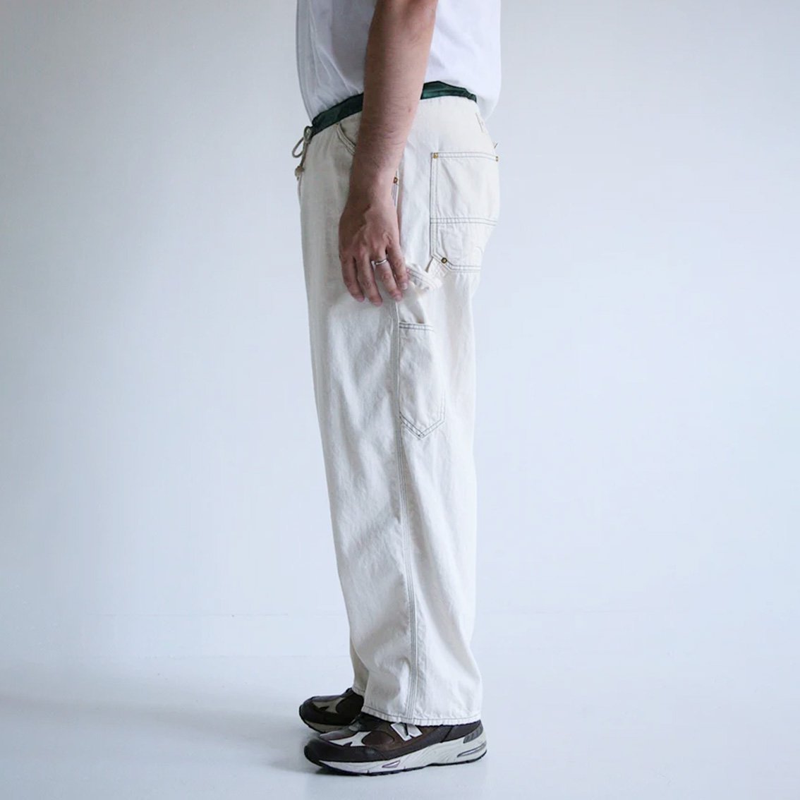 [ANACHRONORM / アナクロノーム] OFF WHITE PAINTER EASY PANTS キナリペインターイージーパンツ AN297  日本製 - HARTLEY