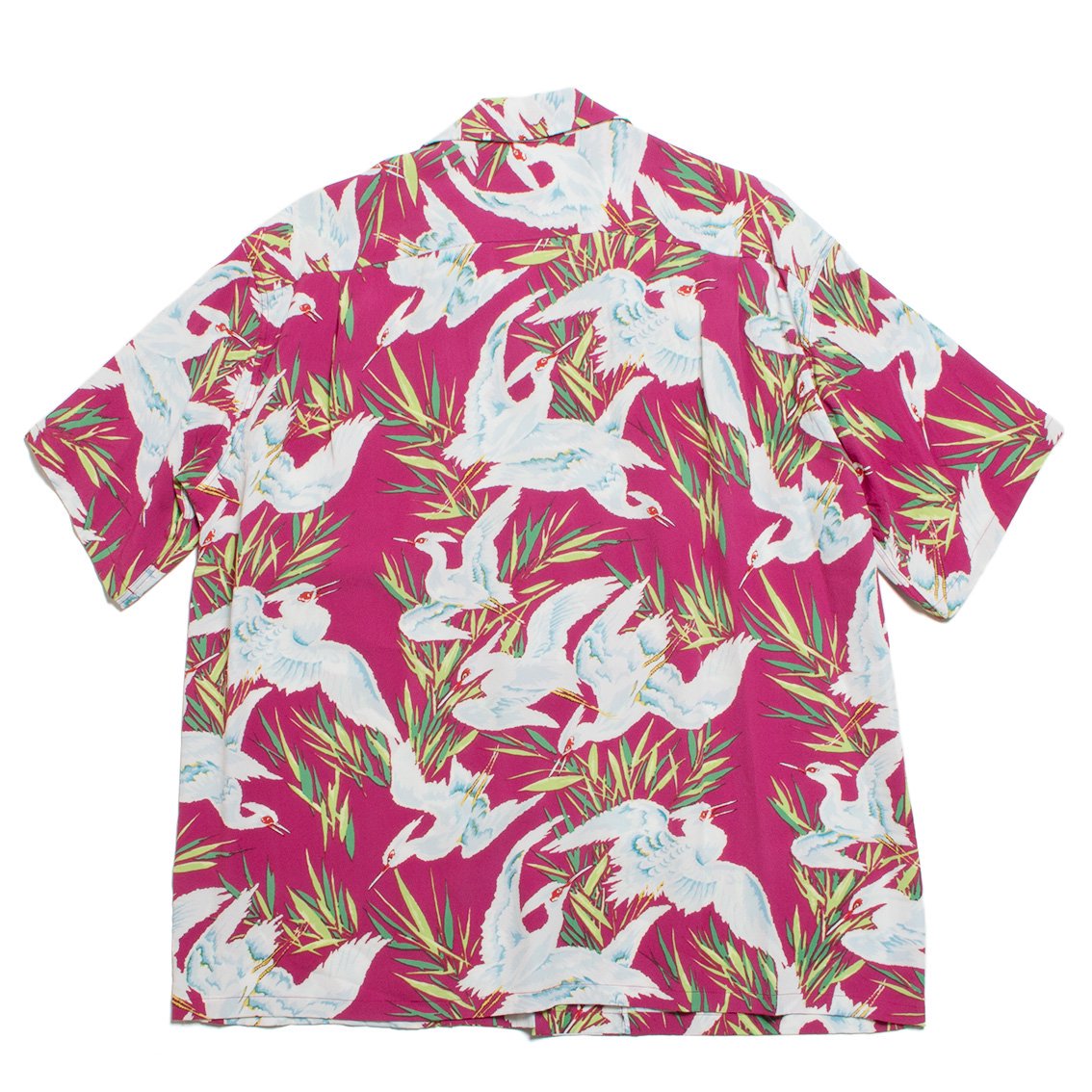 SUN SURF / サンサーフ] RAYON HAWAIIAN SHIRT “WHITE EGRET” レーヨン ...