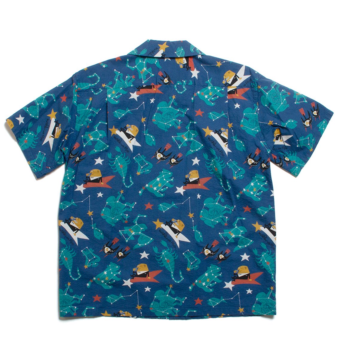 SUN SURF / サンサーフ] COTTON SEERSUCKER OPEN SHIRT “ZODIAC SIGN” by 柳原良平 with  MOOKIE アロハシャツ SS39332 - HARTLEY