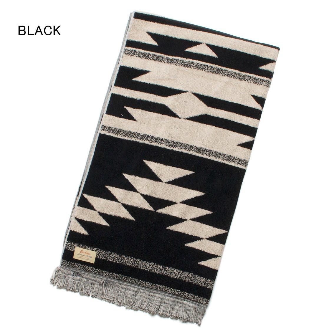BasShu / バッシュ]COTTON PILE BLANKET NATIVE MOTIF コットン