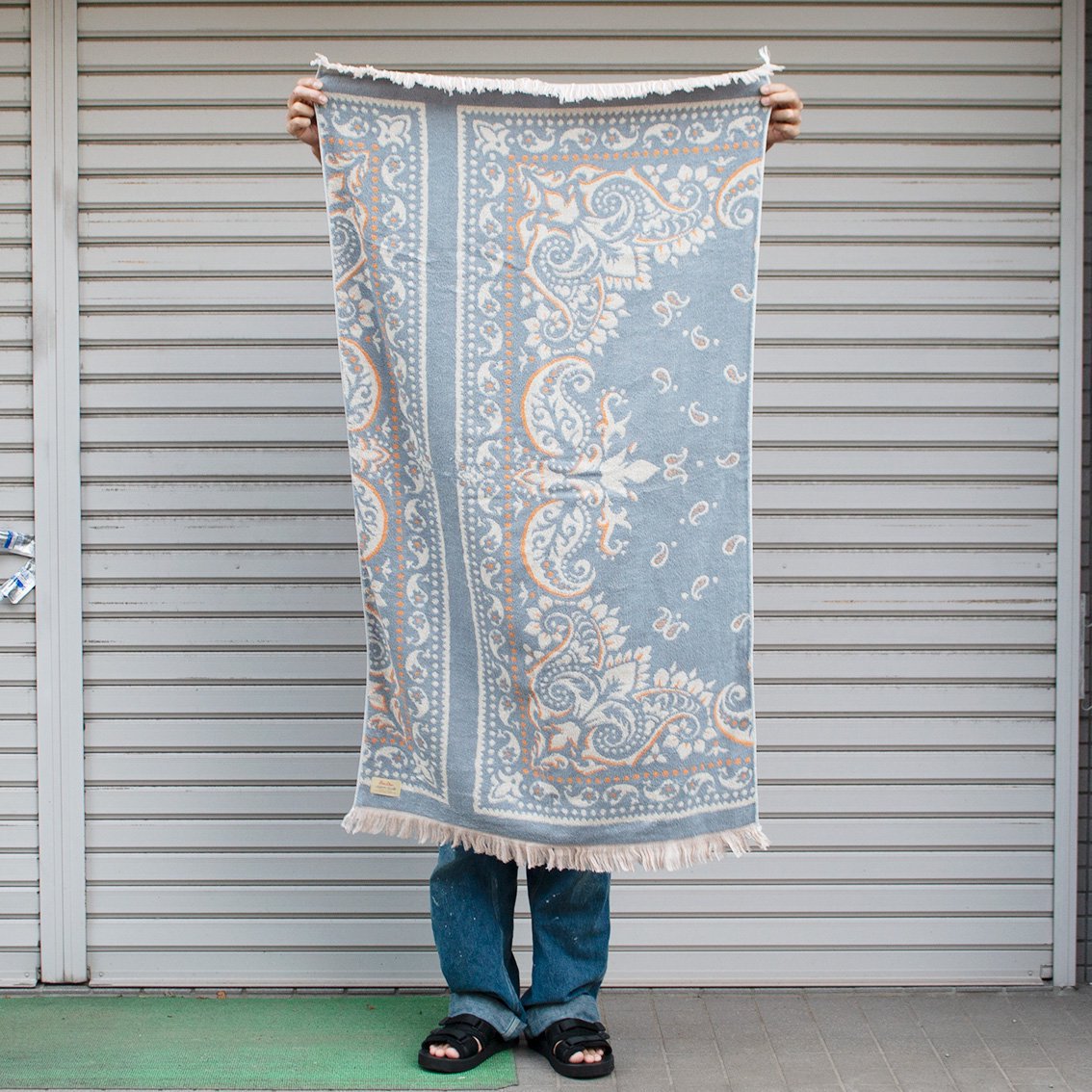 BasShu / バッシュ]COTTON PILE BLANKET BANDANA コットンパイル ブランケット 70×130 日本製 Mサイズ -  HARTLEY