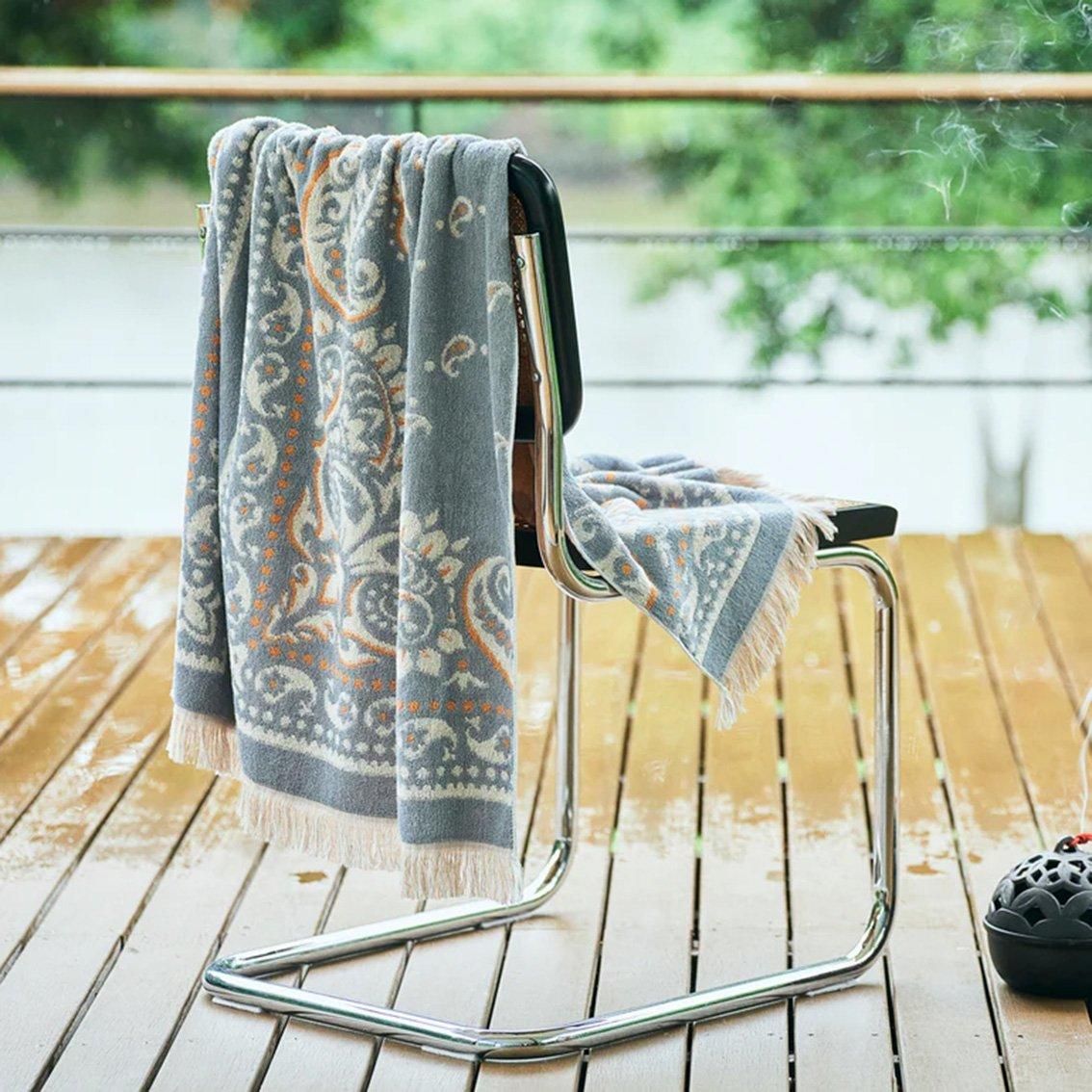 BasShu / バッシュ]COTTON PILE BLANKET BANDANA コットンパイル