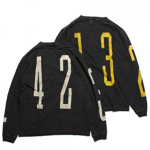 [MODUCT / ]<br>LONG SLEEVE PIGMENT DYED T-SHIRT UNLUCKY NUMBER 󥰥꡼T MO69340