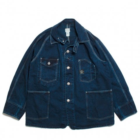 [POST OVERALLS / ݥȥС륺]<br>Engineers' Jacket 󥸥˥㥱å #1102-HBI herringbone denim