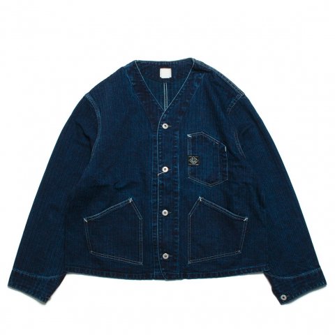 [POST OVERALLS / ݥȥС륺]<br>Stoker's Jacket ȡ㥱å herringbone denim double indigo