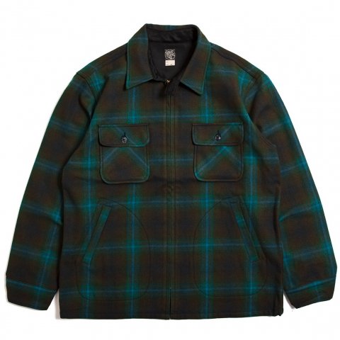 [SUGAR CANE / 奬] <br>FICTION ROMANCE 8oz. OMBRE CHECK ZIP SHIRT ֥å åץ SC15644