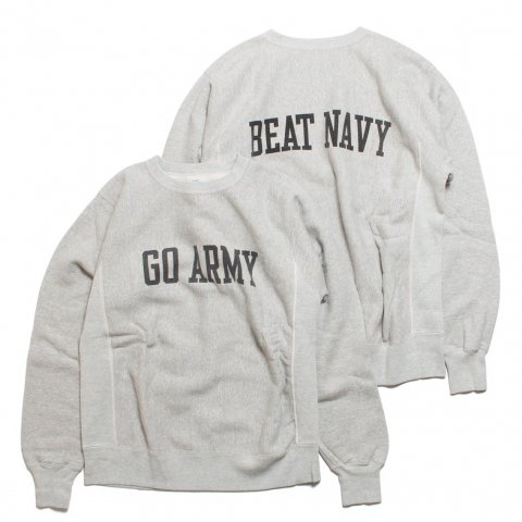 [BUZZ RICKSON'S / Хꥯ]<br>HORIZONTAL KNITTING SWEAT GO ARMY BEAT NAVY 롼ͥåå Хåץ