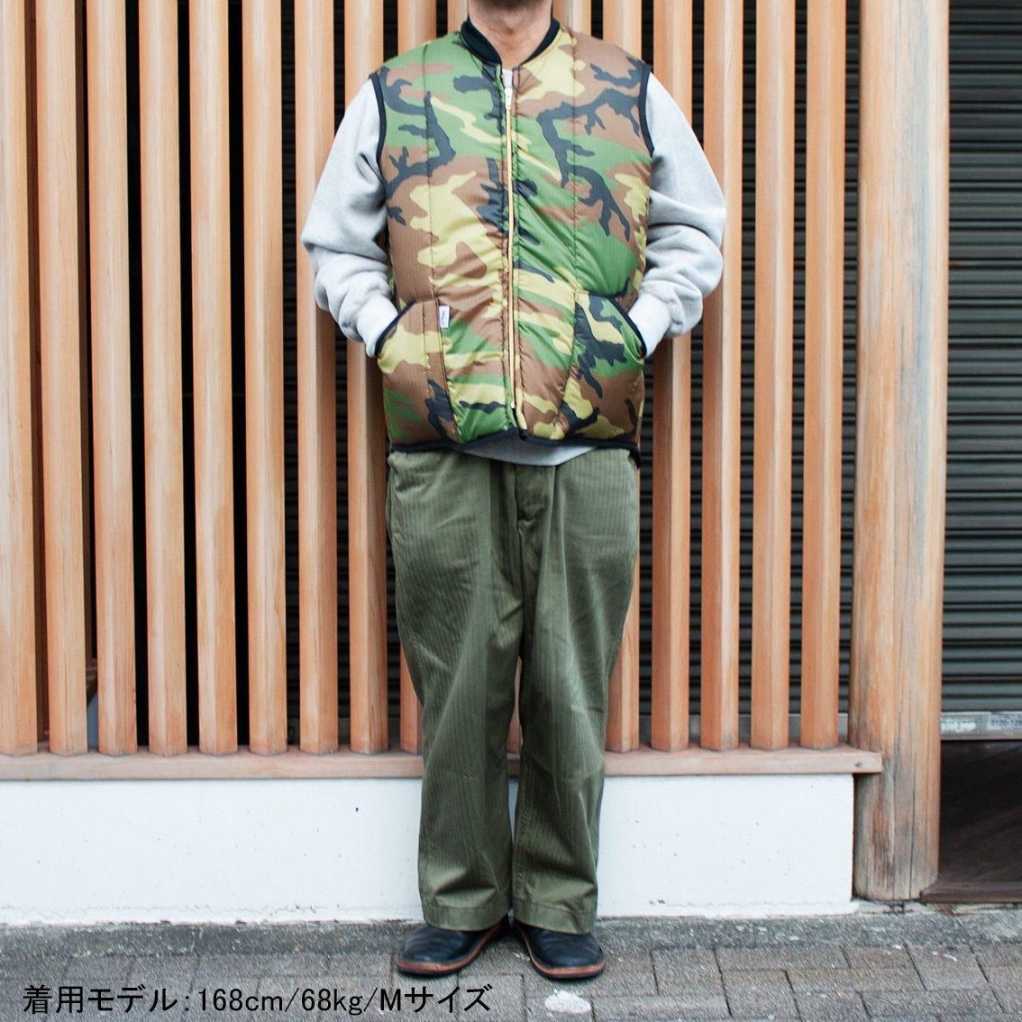 DICKSON　ディクソン キルティング　カーキベスト Quilted vest DICKSON / ディクソン]10oz RIPSTOP VERTICAL VEST キルティング