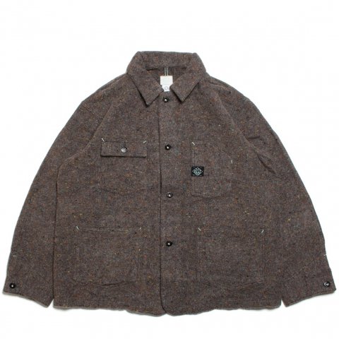 [POST OVERALLS / ݥȥС륺]<br>Polarfleece Jacket (trashed wool version) С #1103-TWB