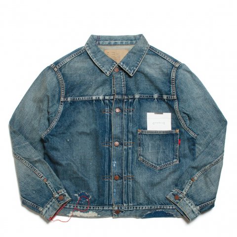 [ANACHRONORM / ʥΡ]<br>FRONT TUCK DENIM JACKET ǥ˥ॸ㥱å CONTEXT-005 (REMAKE)