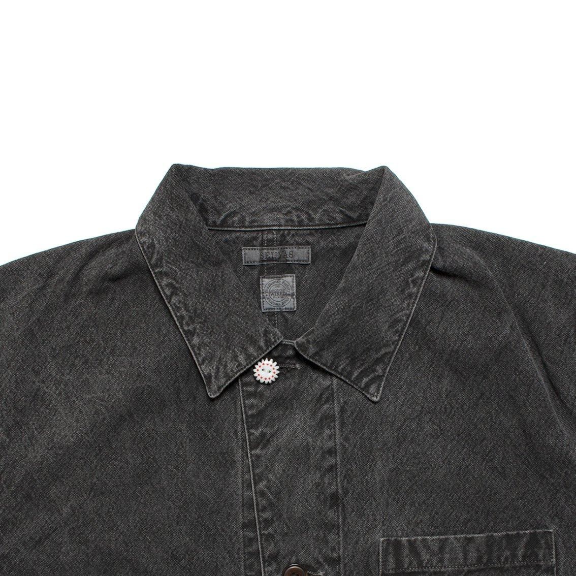 【新品】メルトンカバーオール 黒 XS SPELLBOUND / スペルバウンド] ダスティーツイル カバーオール