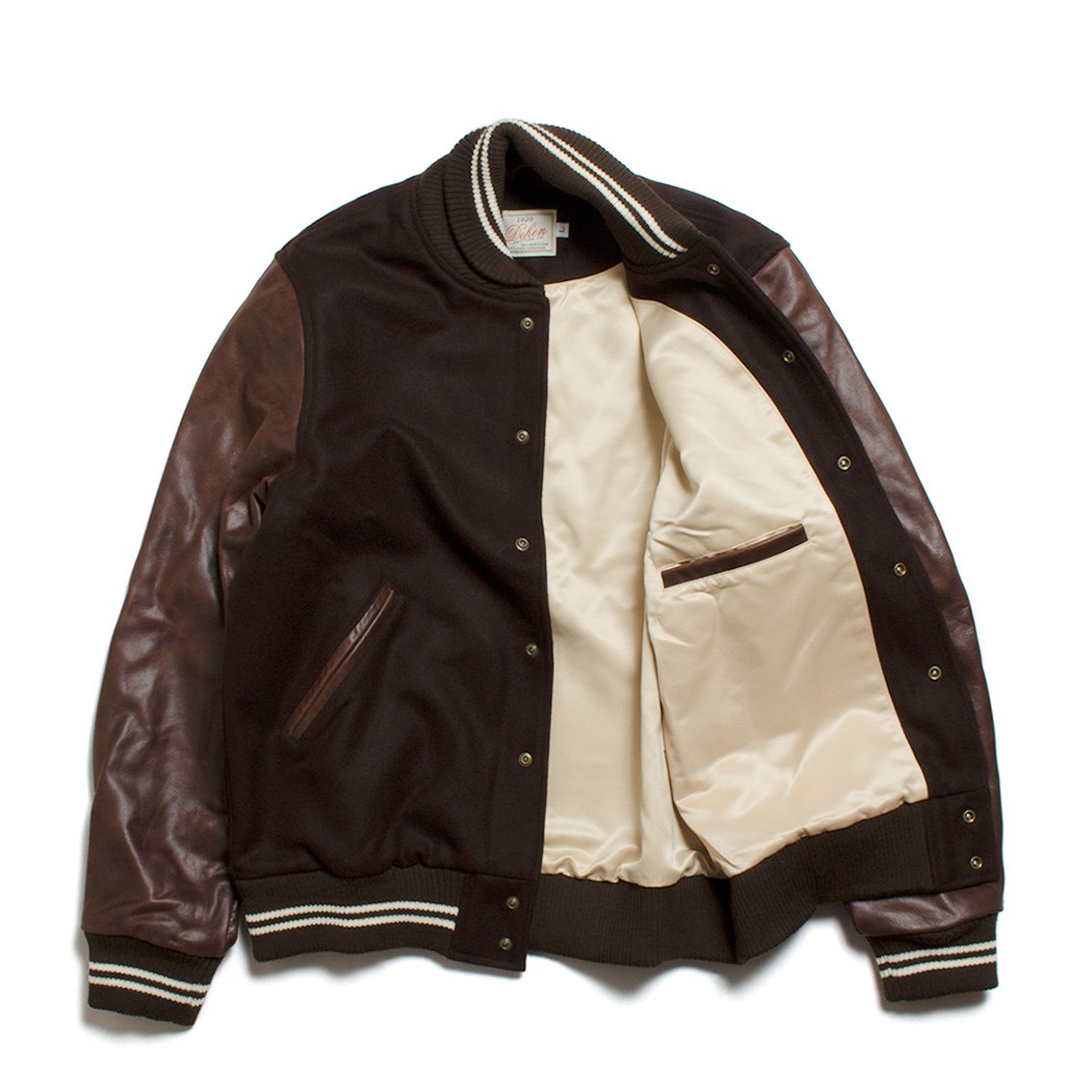 DEHEN / ディーエン]Varsity Jacket スタジャン メルトンウール レザー アメリカ製 JA0078 - HARTLEY