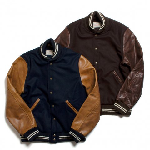 [DEHEN / ǥ]<br>Varsity Jacket  ȥ󥦡 쥶 ꥫ JA0078