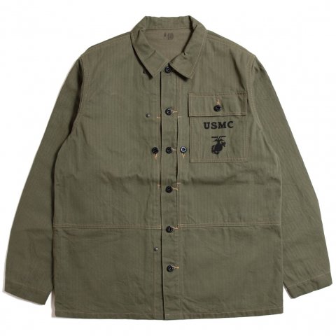 [BUZZ RICKSON'S / Хꥯ]<br>U.S. MARINE CORPS M-1944 HERRINGBONE JACKET 桼ƥƥ 㥱å BR15123