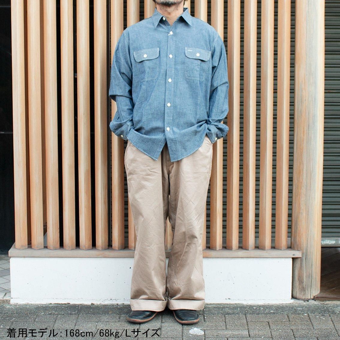 SUGAR CANE / シュガーケーン]BLUE CHAMBRAY WORK SHIRT (LONG SLEEVE