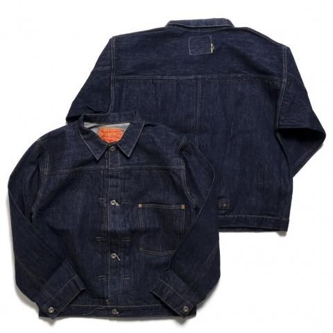 [SUGAR CANE / 奬]<br>Super Denim Collectibles #10 14oz. BLUE DENIM BLOUSE S1945 MODEL (T-BACK)