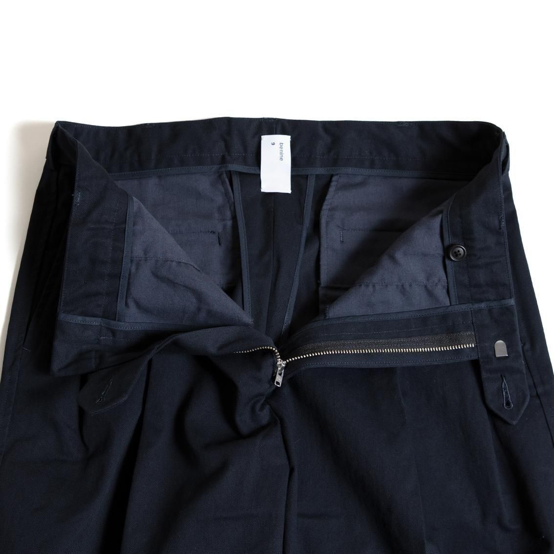 benine 9 ビナイン/ヴィンテージチノパンツ benine 9 / ビナイン]2tuck Vintage like Cotton Chino Pants 2