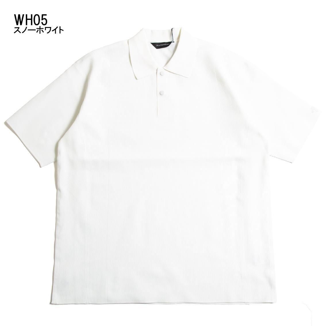 DESCENTE ALTERRAIN フュージョンニットシャツ 半袖　ホワイト DU5SSWA4M_WH05_01_10.jpg