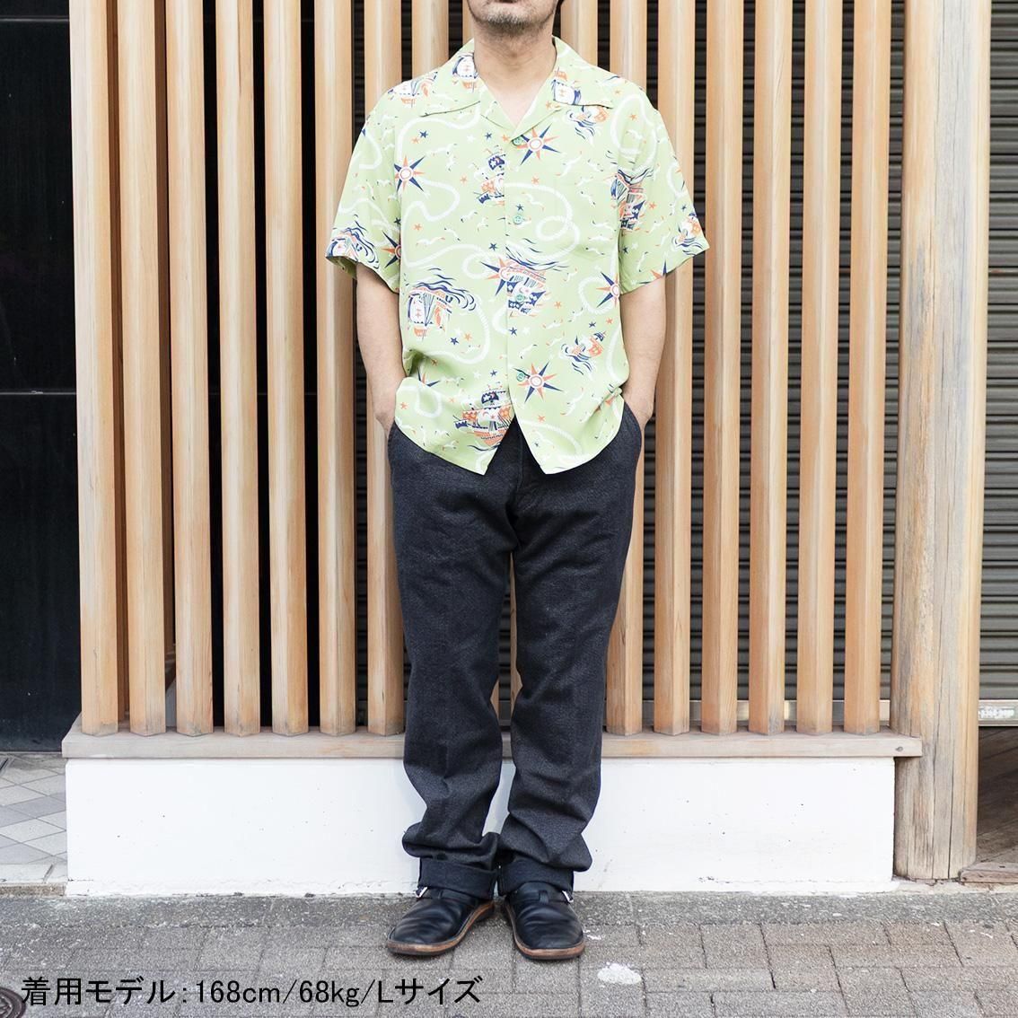 SUN SURF / サンサーフ]RAYON HAWAIIAN SHIRT “AGE OF DISCOVERY” 半袖