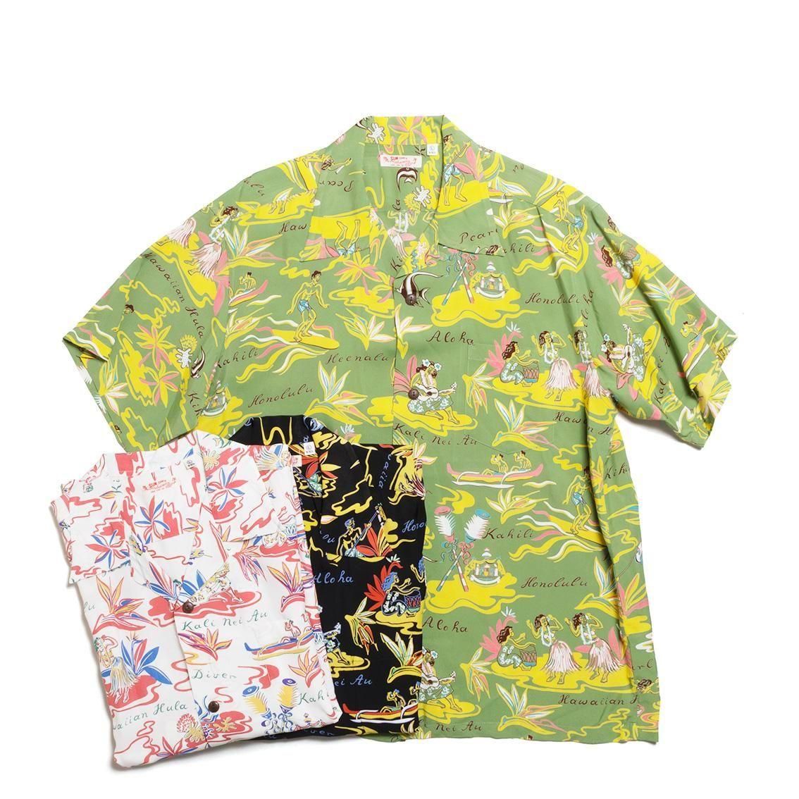 SUN SURF / サンサーフ]RAYON HAWAIIAN SHIRT “HAWAIIAN HULA” 半袖