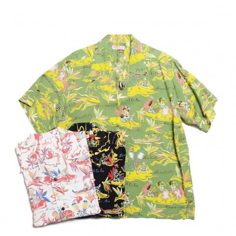 [SUN SURF / 󥵡]<br>RAYON HAWAIIAN SHIRT HAWAIIAN HULA Ⱦµ 졼 ϥ磻󥷥 SS39411