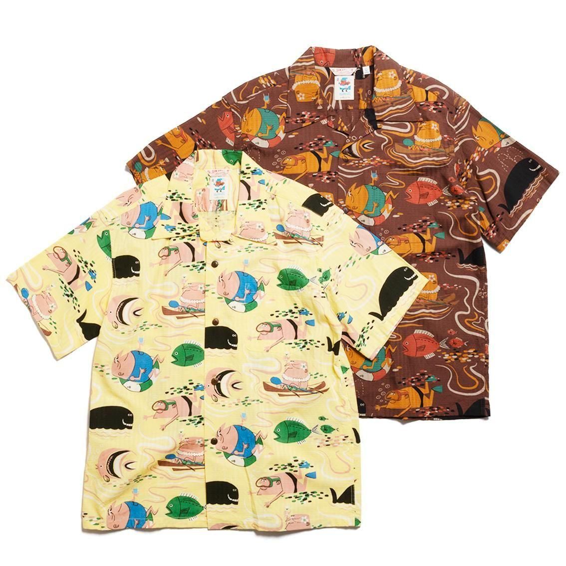 SUN SURF / サンサーフ]DOBBY COTTON OPEN SHIRT “OCEAN ACTIVITIES