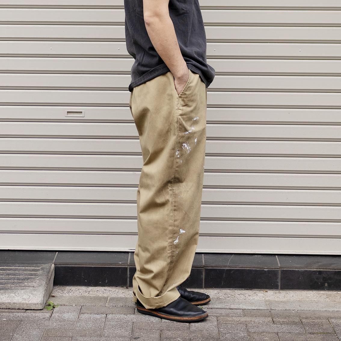 ANACHRONORM / アナクロノーム]PAINTED NO TUCK WIDE CHINO