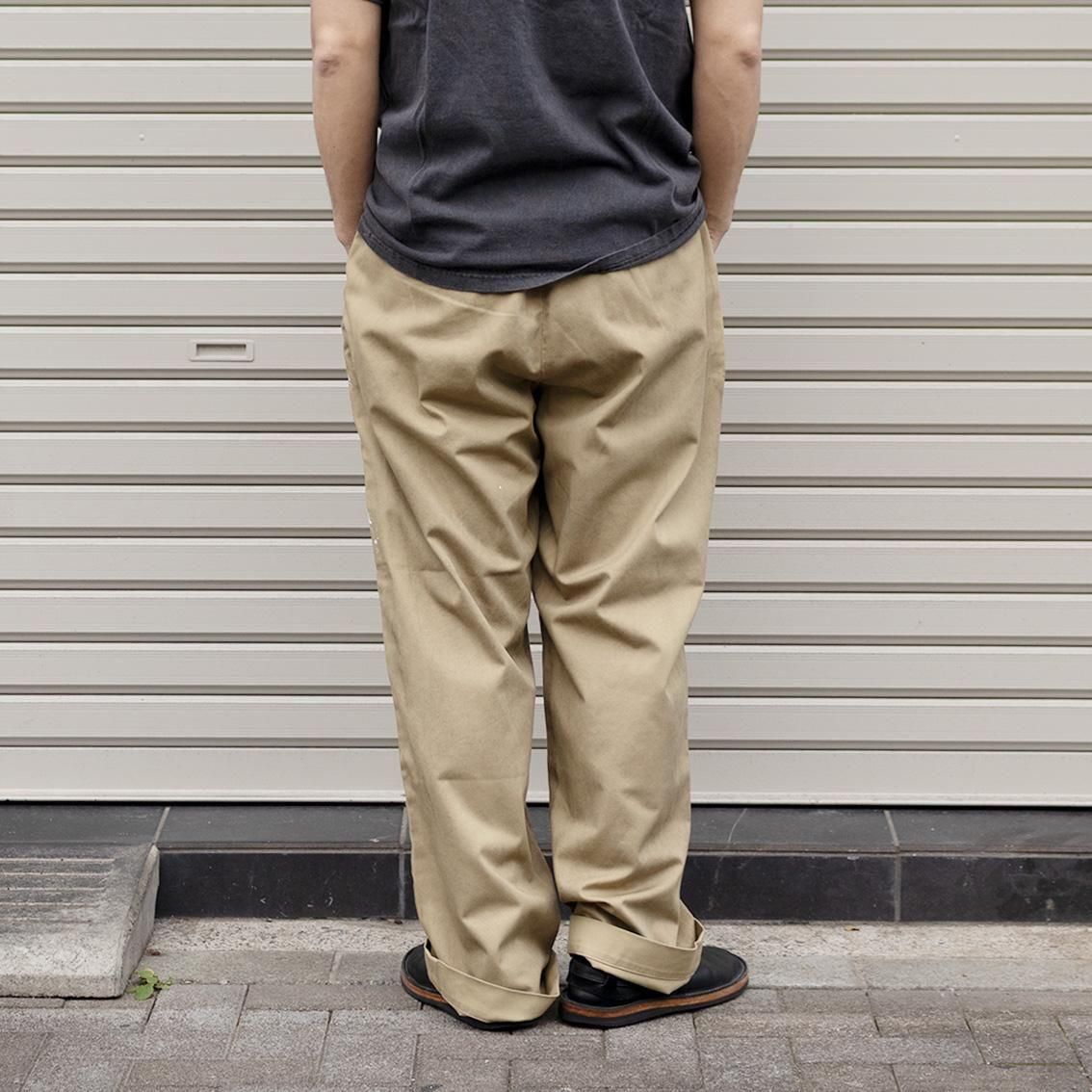 【美品】anachronorm ベーシックチノ　サイズ34inc ANACHRONORM / アナクロノーム]PAINTED NO TUCK WIDE CHINO