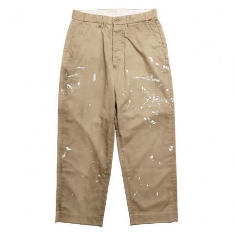 [ANACHRONORM / ʥΡ]<br>PAINTED NO TUCK WIDE CHINO TROUSERS Ρå磻ɥڥȥΥȥ饦 AN363-W
