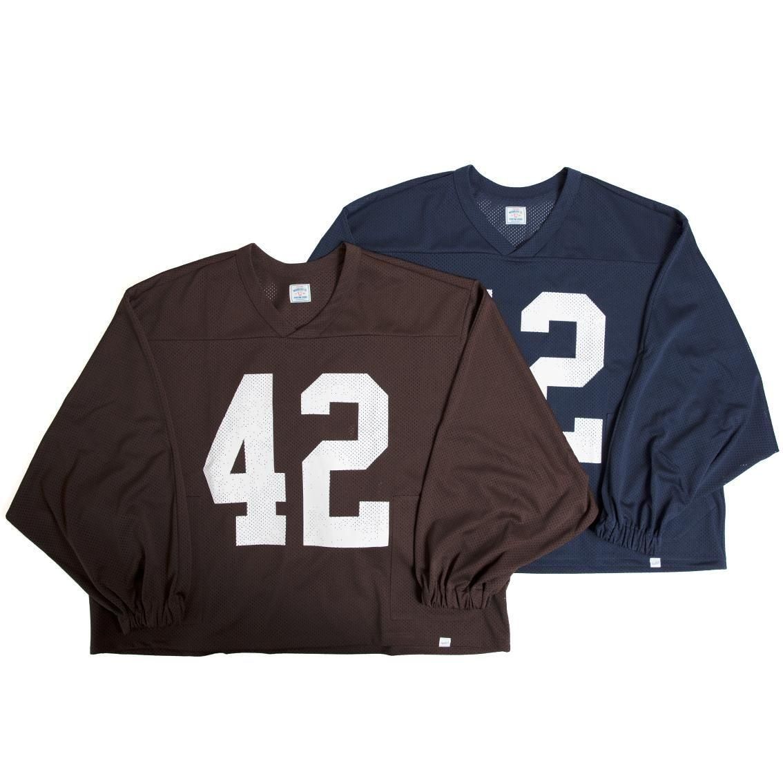 WOODBLOCK / ウッドブロック]42 MESH FOOTBALL LS SHIRT