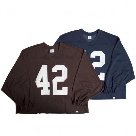 [WOODBLOCK / åɥ֥å]<br>42 MESH FOOTBALL LS SHIRT å եåȥܡ륷 Ĺµ WB-25SS-004