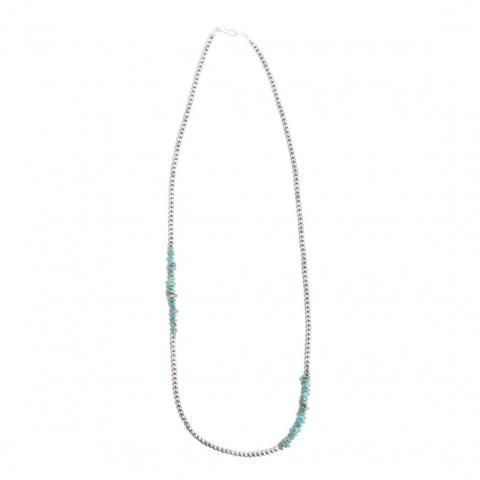 [INDIAN JEWELRY / ǥ󥸥奨꡼]<br>NAVAJO PEARL TURQUOISE NECKLACE ʥХۥѡ  ͥå쥹 60cm
