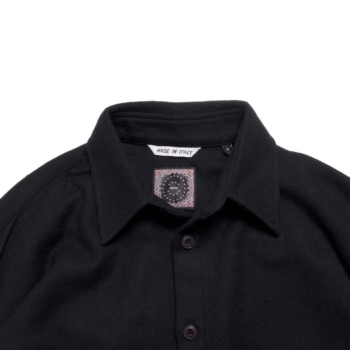 destin / デスティン]MINNIE SOLID ウールカシミヤ オーバーシャツ