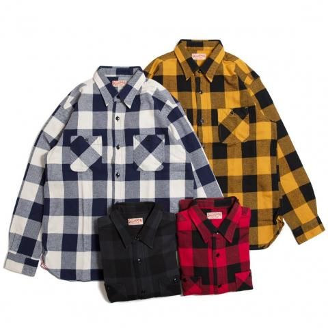 yyyrk619ページ SUGAR CANE - TWILL CHECK WORK SHIRT - SC29557 – HINOYA