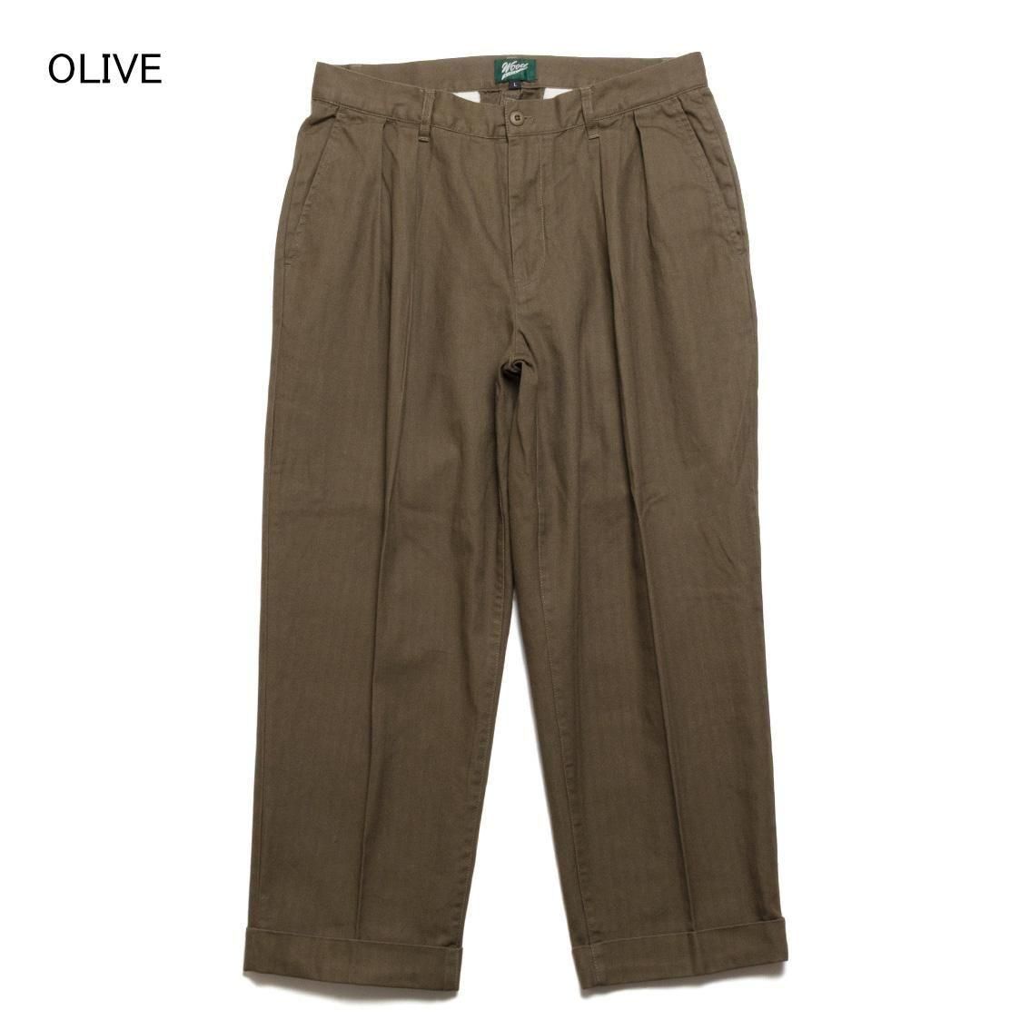 WOODBLOCK / ウッドブロック]2TUCK HERRINGBONE TROUSER 2タック