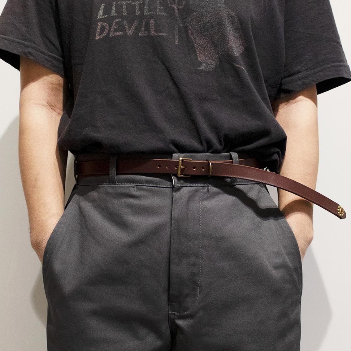 HTC / エイチティーシー]Belt 25TH 1POINT END FLOWER STONE 0.75