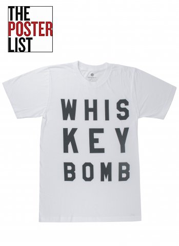 THE POSTER LIST ポスターリスト Whiskey Bomb Tシャツ ホワイト
