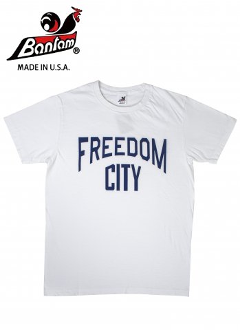 [Bantam / バンタム] <br>FREEDOM CITY Tシャツ フリーダムシティ ホワイト