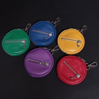 TEARS OF SWAN-CIRCLE LEATHER COIN CASE