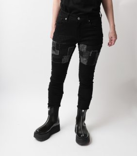 <img class='new_mark_img1' src='https://img.shop-pro.jp/img/new/icons5.gif' style='border:none;display:inline;margin:0px;padding:0px;width:auto;' />TEARS OF SWAN-PATCHWORK STRETCH SKINNY PANTS(12月下旬発送開始）