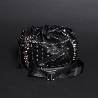 TEARS OF SWANVACANt-STUDS LEATHER SHOULDER PORCH(