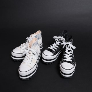 <img class='new_mark_img1' src='https://img.shop-pro.jp/img/new/icons5.gif' style='border:none;display:inline;margin:0px;padding:0px;width:auto;' />TEARS OF SWAN-PATCHWORK HIGH CUT SNEAKER(